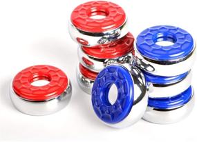 img 3 attached to 🎯 Ideal Enjoy Shuffleboard Pucks, 2-1/8'' (53mm), Set of 8 in Red and Blue Colors