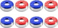 🎯 ideal enjoy shuffleboard pucks, 2-1/8'' (53mm), set of 8 in red and blue colors логотип