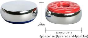 img 1 attached to 🎯 Ideal Enjoy Shuffleboard Pucks, 2-1/8'' (53mm), Set of 8 in Red and Blue Colors