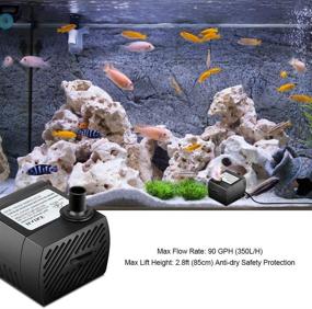 img 2 attached to BestFire® Submersible Fountain Colorful Aquarium