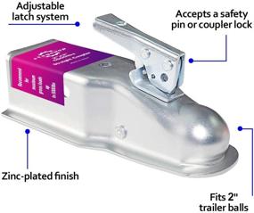 img 3 attached to Straight Trailer Coupler Channel 5000LBS