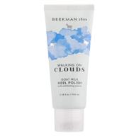 🐐 beekman 1802 - walking on clouds goat milk heel polish - hydrating cream for dry, cracked heels - naturally rich in lactic acid & vitamins - cruelty-free bodycare - 3.38 oz logo