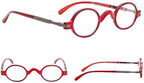 img 3 attached to 📚 Enhance Your Reading Experience with Gr8sight 5-pack Mini Oval Round Spring Temple Sunshine Readers