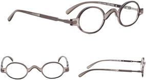 img 1 attached to 📚 Enhance Your Reading Experience with Gr8sight 5-pack Mini Oval Round Spring Temple Sunshine Readers