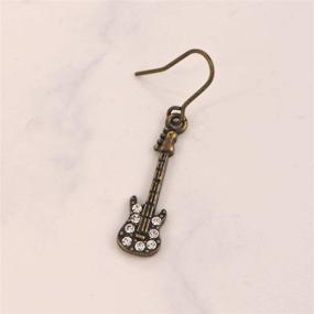 img 2 attached to Spinningdaisy Antique Musical Instrument Earrings Girls' Jewelry