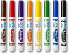 img 1 attached to 🖍️ Моющиеся маркеры: Crayola 8 Ct Broad Line - Яркие цвета и легкая смывка