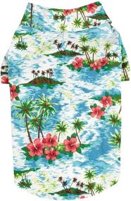 img 2 attached to 🐶 Casual Canine Hawaiian Breeze Dog Camp Shirt