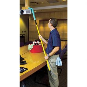 img 2 attached to 🧹 Rubbermaid Commercial FGQ85200WH00 Executive Series HYGEN High-Performance Flexible Microfiber Duster and Frame, Green: Discover a Superior Dusting Solution!
