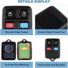 img 1 attached to 🔑 ECCPP Keyless Entry Remote Key Fob Transmitter for Ford Escape Expedition Explorer Focus Fusion Mustang Taurus Lincoln Navigator Aviator - CWTWBU331 CWTWB1U345 (1 Pack)