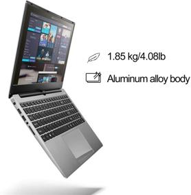 img 3 attached to 💻 Буков Броядж с дисплеем 15,6" FHD IPS, процессор Intel Quad-Core i7-8550U, 8 ГБ ОЗУ, 1 ТБ SSD, веб-камера, USB 3.0, Bluetooth, WiFi 5G, подсветка клавиатуры, серебристый цвет, Windows 10 Home.