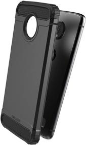 img 1 attached to 📱 Encased Moto Z4 Belt Clip Holster Case - 2019 Scorpio Armor: Ultra Protective Tough Grip Cover with Holder (Black)