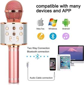 img 3 attached to HL Audio Christmas Toys Kids Girls Karaoke Microphone Kids' Electronics