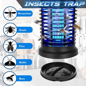 img 2 attached to 🦟 GTOCS Bug Zapper - Outdoor Electric Fly & Mosquito Zapper, Electronic Insect Killer