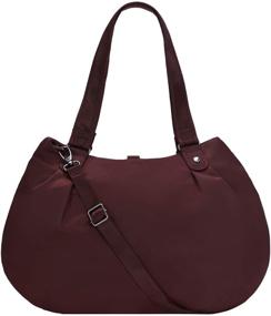 img 4 attached to 🔒 Secure and Stylish - Pacsafe Citysafe Cx Hobo Anti Theft Handbag in Merlot, One Size