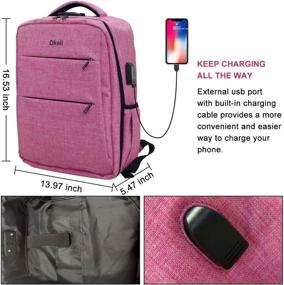 img 3 attached to Tech-Savvy Travel Backpack: Waterproof Rucksack with Charging Capability