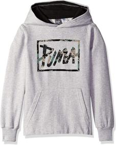 img 2 attached to PUMA Fleece Pullover Hoodie Heather
