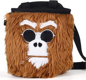 img 4 attached to 🐒 Climbing in Style: Monkey Chalk Bag - Cool Animal Edition for Rock Climbing