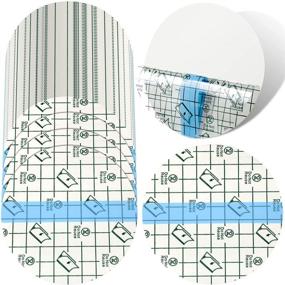 img 4 attached to 💧 Transparent Film Dressing Clear Waterproof Bandages – 50 Pieces, Round Shower Patch Shield Tattoo Tape Wrap Protection Supplies (4 Inch)