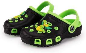 img 1 attached to 👣 Maybolury Lightweight Cartoon Slippers Sandals for Boys, Clogs & Mules