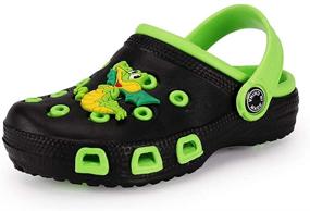 img 3 attached to 👣 Maybolury Lightweight Cartoon Slippers Sandals for Boys, Clogs & Mules