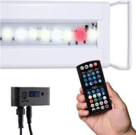 🐠 serenesun le pro freshwater plant aquarium led light by current usa with 24 hour timer control, full spectrum high output including 460nm red, wireless remote, and tall fish tank brackets logo