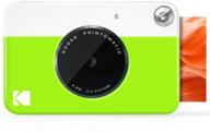 📸 green kodak printomatic camera with zink 2x3" sticky-backed photo paper – instantly print full color memories logo