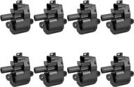 🔥 ena pack of 8 ignition coils: chevrolet cts avalanche camaro corvette silverado yukon firebird v8 5.7l 8.1l - c1144 uf192 12556450 12558948 compatible replacements logo