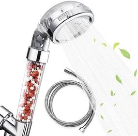 img 4 attached to 🚿 Nosame Shower Head with Hose: Filtered, High Pressure, Water Saving, 3-Mode Function Spray for Dry Skin & Hair