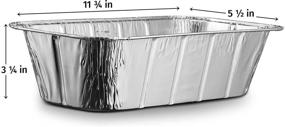 img 2 attached to Алюминиевые одноразовые прямоугольные сковороды Propack для обжарки