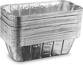 img 1 attached to Алюминиевые одноразовые прямоугольные сковороды Propack для обжарки