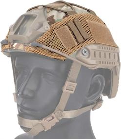 img 4 attached to 🔥 Military-Grade LANZON Tactical Multicam Helmet Cover for Fast Style Helmets (Helmet NOT Included): Enhance Stealth and Protection