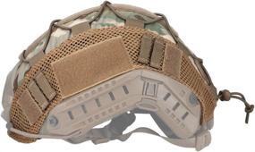 img 1 attached to 🔥 Military-Grade LANZON Tactical Multicam Helmet Cover for Fast Style Helmets (Helmet NOT Included): Enhance Stealth and Protection