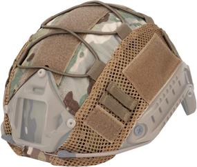 img 3 attached to 🔥 Military-Grade LANZON Tactical Multicam Helmet Cover for Fast Style Helmets (Helmet NOT Included): Enhance Stealth and Protection