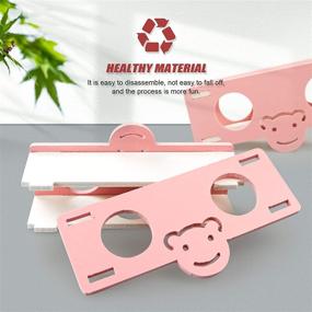 img 1 attached to 🐹 Bac-kitchen 5 Pcs Hamster Wooden Seesaw Tunnel Toy: Fun Gym Exercise Toy for Hamster Cage Accessories