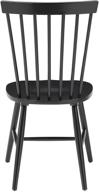 🪑 osp home furnishings eagle ridge farmhouse style solid wood dining chairs - pack of 2, black finish: elegant seating for your dining space logo