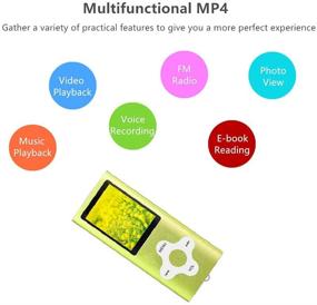 img 1 attached to 🎧 Portable Music Player with 16GB Micro SD Card, Runying MP3/MP4 Player - Expandable up to 64GB, Green