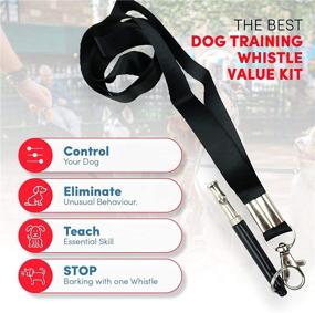 img 3 attached to Butler and Co Dog Training Value KIT: Whistle on Lanyard, Clicker, Collapsible Bowl + More - Silent Training Tools for Puppy Obedience, Recall, and Attention