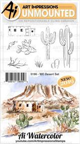img 1 attached to IMPRESSIONS 5196 Rubber Stamp Desert