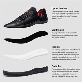 img 1 attached to CHAMARIPA Invisible Increasing Shoes Sneakers H82H206 01 Men's Shoes for Fashion Sneakers