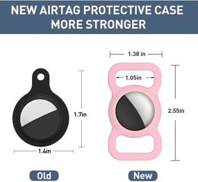 img 3 attached to 🐾 Waterproof AirTag Holder for Pet & Backpack Strap - 4 Pack Protective Case Compatible with Apple AirTag 2021 | Key Chain Airtag Dog Accessories