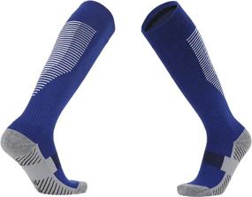 img 3 attached to 🧦 VWU Unisex Knee High Athletic Soccer Football Tube Socks for Adults and Children with Double Stripes