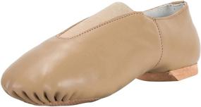 img 4 attached to 👠 Linodes Slip-on Jazz Shoe for Women with Elastic Top Piece, featuring Leather Upper