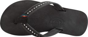 img 2 attached to Rainbow Sandals Kids Crystal Leather Boys' Shoes ~ Sandals