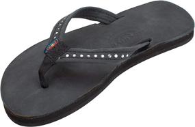 img 4 attached to Rainbow Sandals Kids Crystal Leather Boys' Shoes ~ Sandals