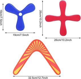 img 2 attached to 🏹 Ultimate Boomerang Set: 3 Returning Boomerangs for Sports Game Toy. Perfect for Athletes, Beginners, and Young Throwers (Child 12+ with Parent's Supervision)