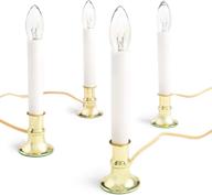 electric candlesticks colonial welcome holidays logo