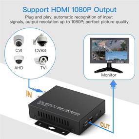 img 3 attached to Улучшенный преобразователь аналогового сигнала TVI/CVI/AHD в HDMI для полного HD 4K видео на мониторах HDTV DVR.