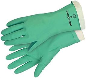 img 1 attached to Safety Works X-Large Chemical Nitrile Glove Flocked C5319XL