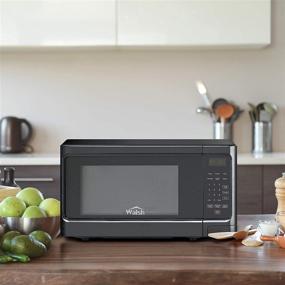 img 3 attached to Efficient Walsh WSCMS311BK-10 Countertop Microwave Oven: 6 Cooking Programs, LED Lighting, Push Button Convenience, 1.1 Cu.Ft/1000W, Black