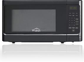 img 4 attached to Efficient Walsh WSCMS311BK-10 Countertop Microwave Oven: 6 Cooking Programs, LED Lighting, Push Button Convenience, 1.1 Cu.Ft/1000W, Black